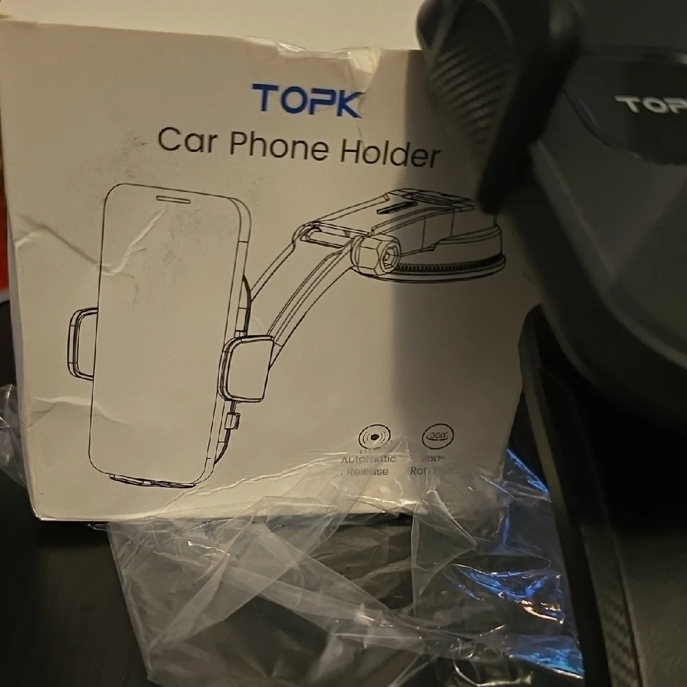 Black Car Phone Holder